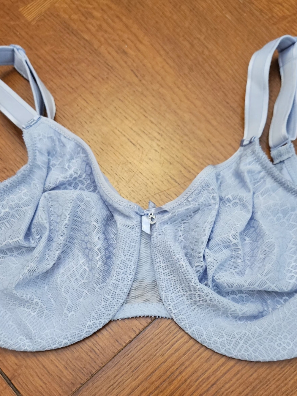 Chantelle C Magnifique Seamless Unlined Minimizer Bra 38DDD. Light Blue
